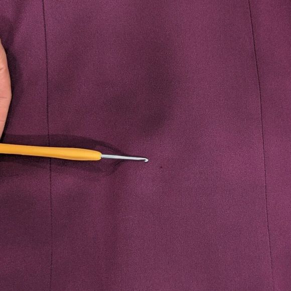 Vintage Rickie Freeman for Teri Jon 100%‎ Silk Blazer Purple Women’s 12 - Picture 6 of 6